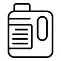 Cleaner canister icon outline vector. Professional company