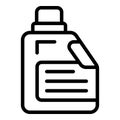 Cleaner cloth icon outline vector. Powder detergent