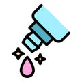 Cleaner drop icon vector flat