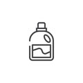 Cleaner flacon line icon