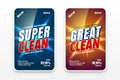 Cleaner labels design for detergent or disinfectant