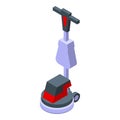 Cleaner machine icon isometric vector. Cleaning floor Royalty Free Stock Photo