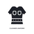 cleaner uniform isolated icon. simple element illustration from cleaning concept icons. cleaner uniform editable logo sign symbol