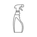 Cleaner for windows icon, outline style