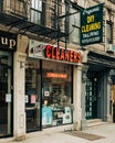 Cleaners & Dry Cleaning sign in Nolita, Manhattan, New York City