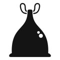 Cleaning bag trash icon simple vector. Ecological sack