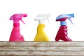 Cleaning bottles Royalty Free Stock Photo