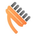 Cleaning brush flat icon. Household color icons in trendy flat style. Bristle gradient style design, designed for web