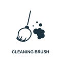 Cleaning Brush icon. Monochrome simple element from housekeeping collection. Creative Cleaning Brush icon for web design