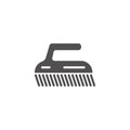 Cleaning brush vector illustration isolated flat illustration graphic design. Vector illustration decorative design
