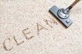 Cleaning carpet hoover Royalty Free Stock Photo