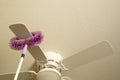 Cleaning ceiling fan