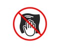 Cleaning cloth icon. Wipe with a rag. Vector