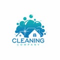Cleaning Company Logo Design Vector Royalty Free Stock Photo