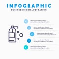 Cleaning, Detergent, Product Line icon with 5 steps presentation infographics Background