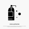 Cleaning, Detergent, Product solid Glyph Icon vector