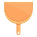 Cleaning dustpan icon cartoon vector. Professional household