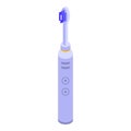 Cleaning electric toothbrush icon, isometric style