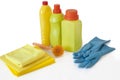 Cleaning equipment on isolated background Royalty Free Stock Photo