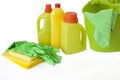 Cleaning equipment on isolated background Royalty Free Stock Photo