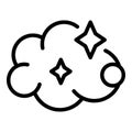 Cleaning foam icon, outline style