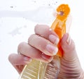 Cleaning glass Royalty Free Stock Photo