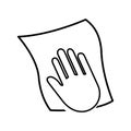 Cleaning hand icon, Vector illustration