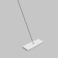 Cleaning home plastic mop realistic isolated on grey background 3d vector