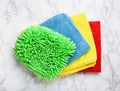 Cleaning household colorful microfiber cloth