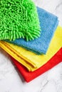 Cleaning household colorful microfiber cloth