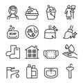 Cleaning , Housekeeping , wipe, washing icon set