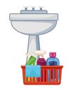 Cleaning and hygiene equipment icons