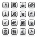 Cleaning and Hygiene icons Royalty Free Stock Photo