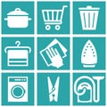 Cleaning icon set