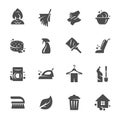 Cleaning icon set