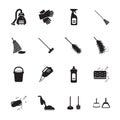 Cleaning icons set Royalty Free Stock Photo