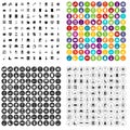 100 cleaning icons set vector variant Royalty Free Stock Photo