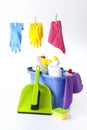 Cleaning items Royalty Free Stock Photo
