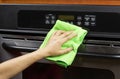 Cleaning kitchen appliance oven Royalty Free Stock Photo