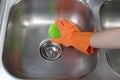 Cleaning Kitchen Sink