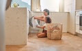 Cleaning, laundry and washing machine with mother and daughter for helping, learning and cleaner. Housekeeping, teamwork Royalty Free Stock Photo