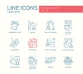 Cleaning - line design icons set