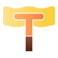 Cleaning mop flat icon. Household color icons in trendy flat style. Mop gradient style design, designed for web and app