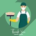 Cleaning Person thank you essentials workers