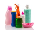 Cleaning product plastic container for house clean Royalty Free Stock Photo