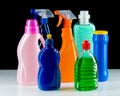 Cleaning product plastic container for house clean Royalty Free Stock Photo