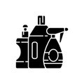 Cleaning products black glyph icon