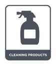 cleaning products icon in trendy design style. cleaning products icon isolated on white background. cleaning products vector icon Royalty Free Stock Photo