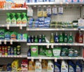 Cleaning products on the shelf in a Duane Reade convenience store Royalty Free Stock Photo