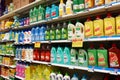 Cleaning products in a shop